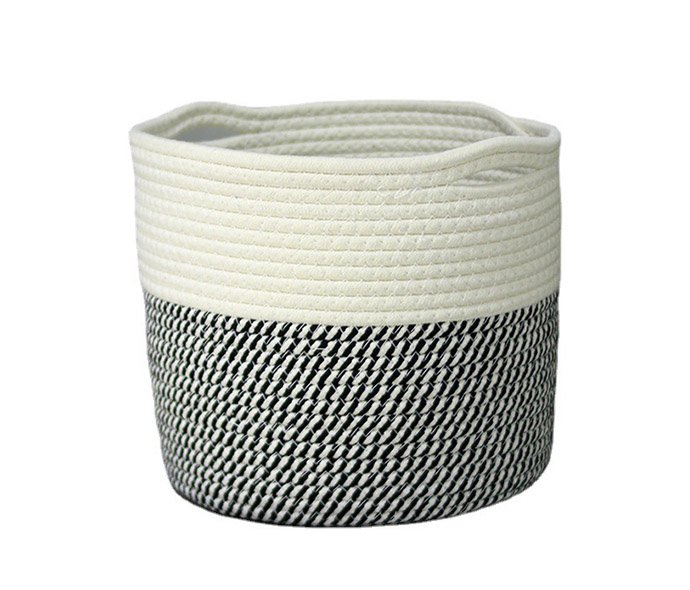 LW23HS055 Cotton cord woven basket tabletop storage basket