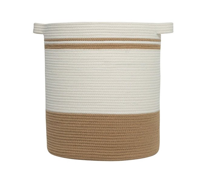 LW23HS052 Woven storage basket Cotton rope clothes storage basket Laundry basket laundry basket