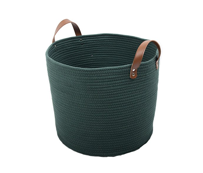 LW23HS051 Woven storage basket Cotton rope clothes storage basket Laundry basket laundry basket