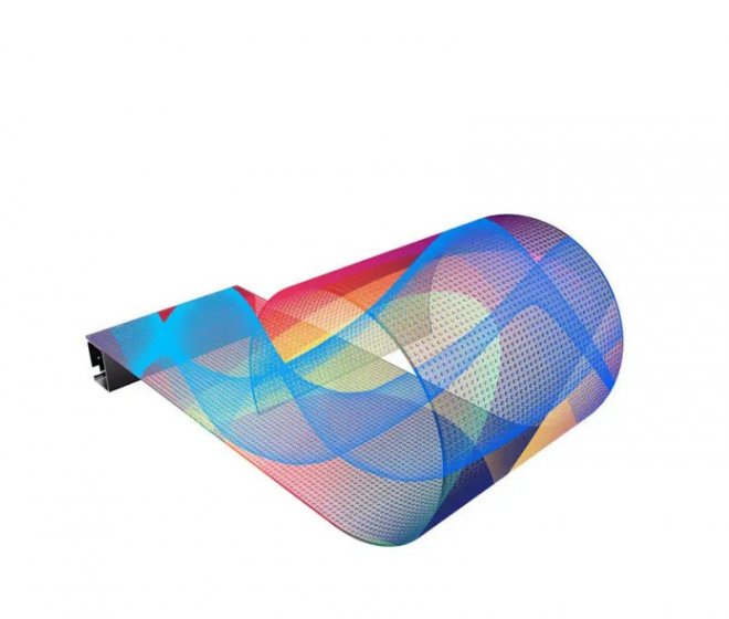  Transparent Film LED Display on Glass High Transparency Crystal Film LED Screen for Store Window