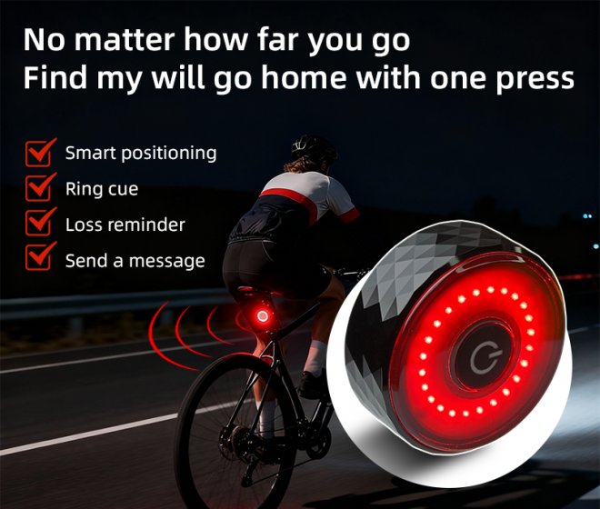 Bicycle Tail Lamp Headlight Waterproof LED Warning Light Mountain Bike Luminous Night Riding Rear Bike Lights