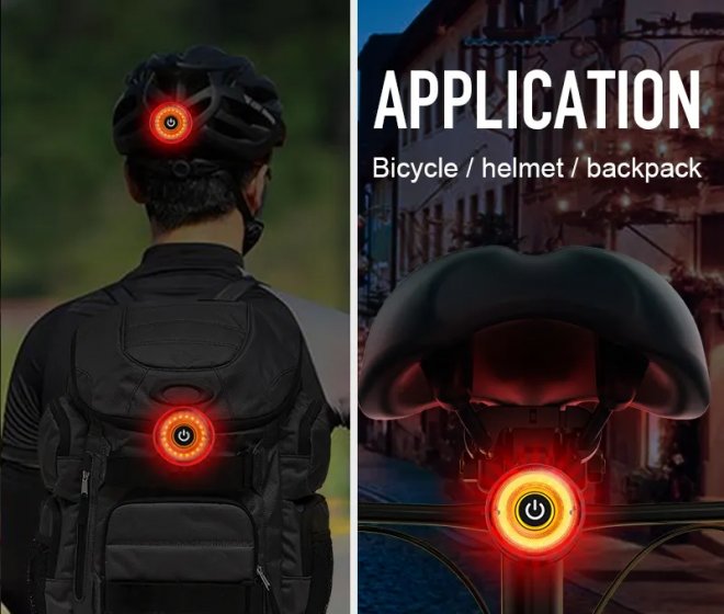 USB Rechargeable Seatpost Mount Cycling Tail Light 5 Modes Super Bright LED Night Riding Rear Warning Lamp for Bike