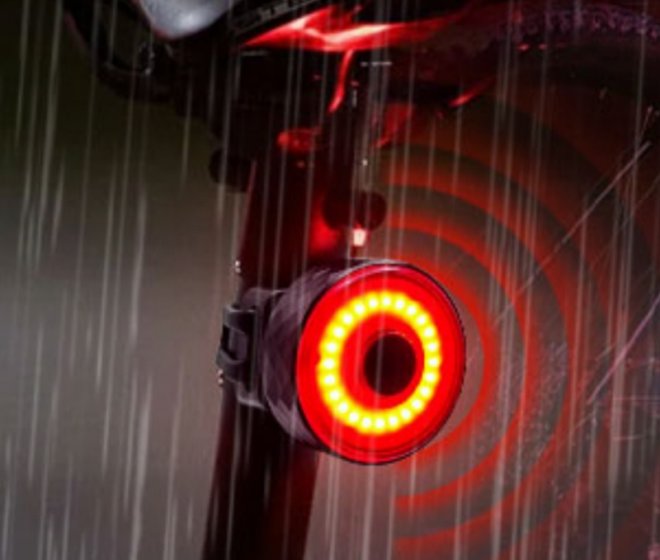 Intelligent Sensor Brake Warning Light Brake Warning Light Bicycle Tail Bike Light Set Road Mountain Bike Outdoor Night Riding