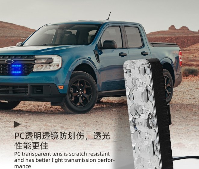 LED Grill Emergency Hazard Lights Wireless Remote Car LED Flash Strobe Light