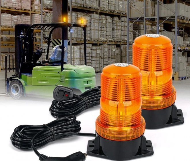 Forklift Safety Warning Light with Amber Flashing Vehicles Light Accessories