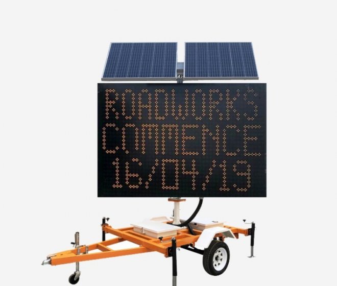 Variable Message Sign (VMS) Traffic Control Trailer