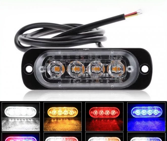 Hot Sale Ultra-Thin LED Side Marker Light for Cars | Waterproof Strobe Warning Light 12-24V High Brightness for Trucks & Trailers