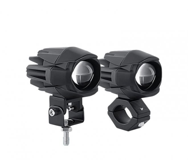 Mini Dual Color Motorcycle LED Spot Lights