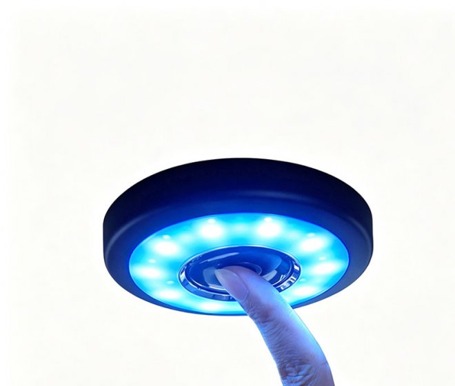 Vehicle Interior Touch-Activated Magnetic Lights