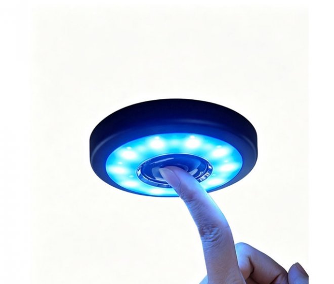 Vehicle Interior Touch-Activated Magnetic Lights