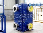 All-welded heat exchanger for petrochemical use
