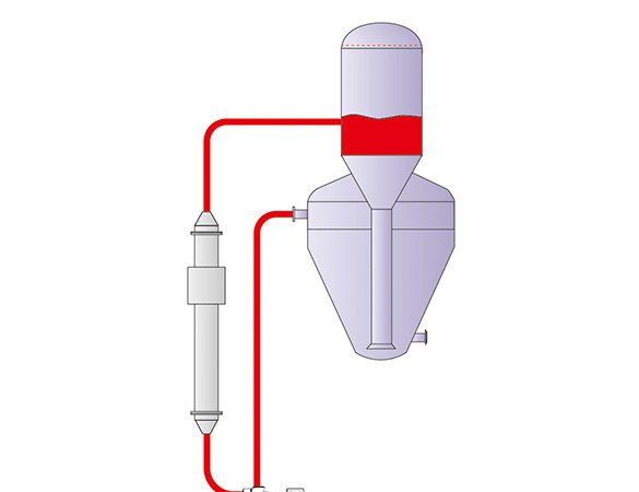 Cooling OSLO crystallizer with mother liquor circulation