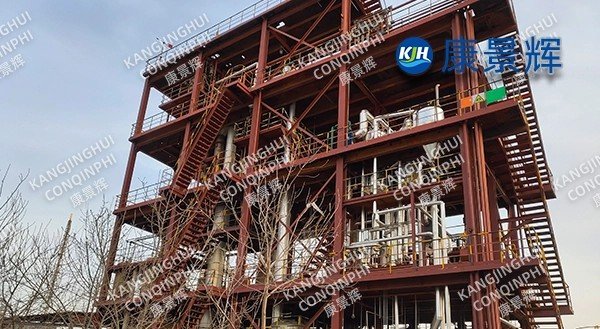 A fine chemical plant's 1t/h sodium chloride double-effect evaporator