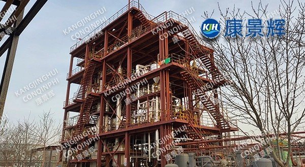 A 1t/h sodium chloride double-effect evaporator in a fine chemical plant