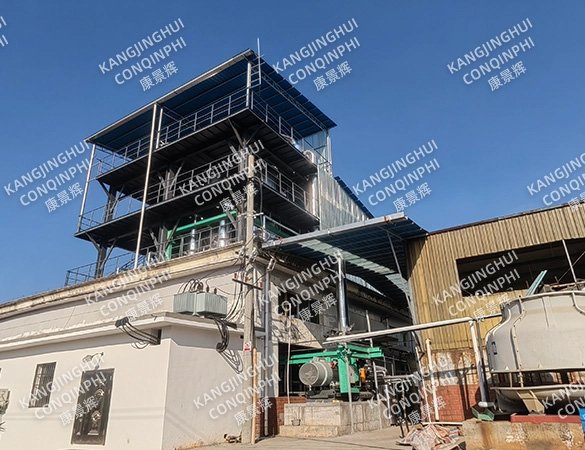 Sistema de cristalização por evaporação MVR de duplo efeito + MVR de efeito único com sulfato de sódio e cloreto de sódio de 8 t/h