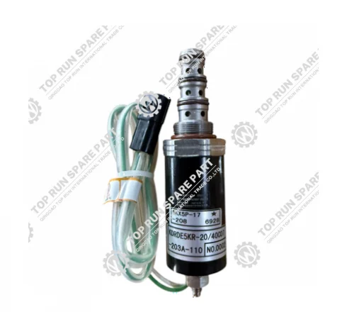 <strong>SHANTUI SE220 Pilot solenoid coil 60130‑8A‑00025</strong> <strong>SHANTUI Excavator spare parts</strong> excavator hydraulic pilot solenoid valve coil assembly with wiring harness