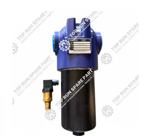 <strong>SHANTUI DH13‑B3 Filter assy 121‑75‑91000</strong> <strong>SHANTUI Bulldozer spare parts</strong> bulldozer complete hydraulic filter housing assembly with clogging indicator sensor