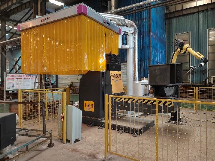 fume extraction hood with soft curtains