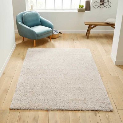 New Soft Plain Shaggy Washable Non Slip Room Rug