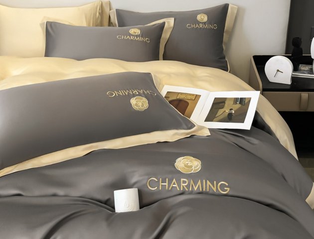 Tencel duvet cover set  with embroidery