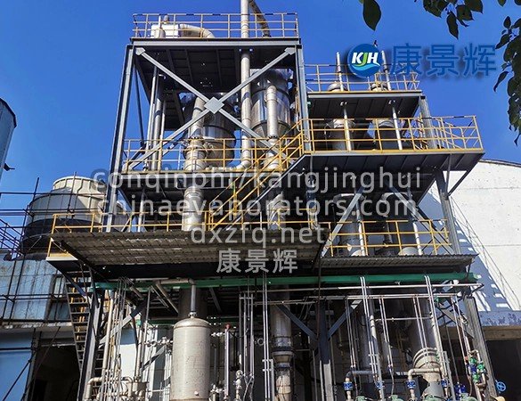 Industrial four-effect evaporation system