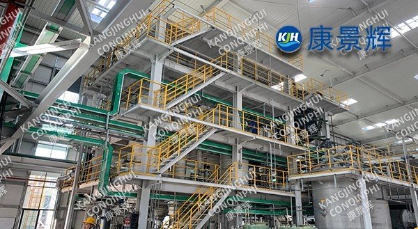 5t/h sodium hydroxyl triple-effect cross-flow evaporation crystallization system