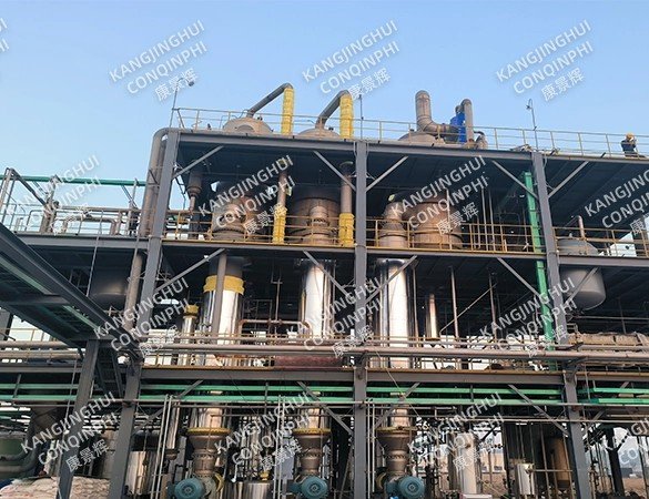 A pharmaceutical factory's 12.5t/h triple-effect evaporation and crystallization system for vitamin wastewater