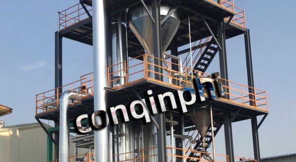 Ammonium sulfate and ammonium chloride single-effect evaporators