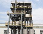 Organic amine salt single-effect evaporator