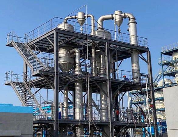 Sodium sulfate double-effect evaporator