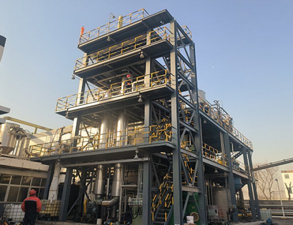 1t/h sodium chloride MVR tubular falling film evaporator