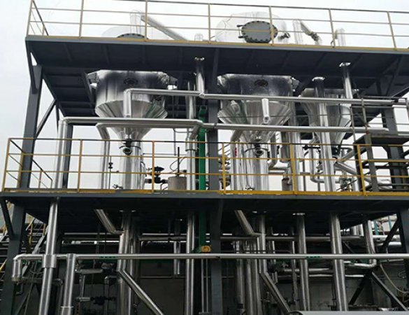2t/h double-effect sodium chloride evaporation crystallization system