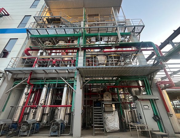 3t/h sodium sulfate triple-effect evaporation crystallization system + 1.5t/h methanol distillation system