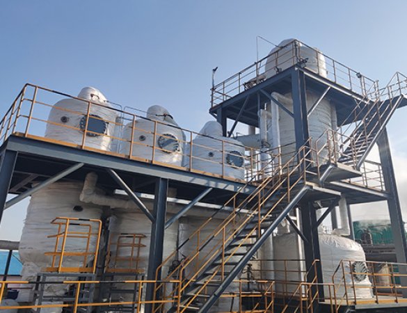 12t/h CBS wastewater from rubber additives Multi-effect forced circulation evaporation