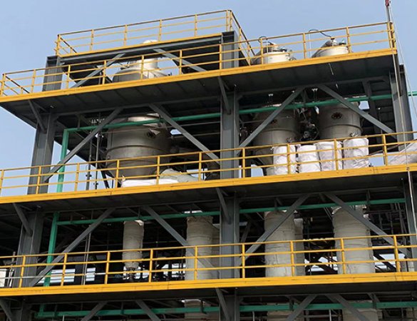 5t/h pharmaceutical wastewater triple-effect Tubular falling film evaporator