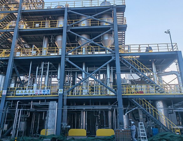 3t/h Mixed Salt Falling Film Multiple-Effect Evaporator Mother Liquor Drying System