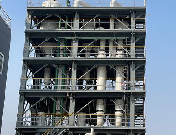 Chemical salts 6t/h Forced circulation triple-effect evaporator