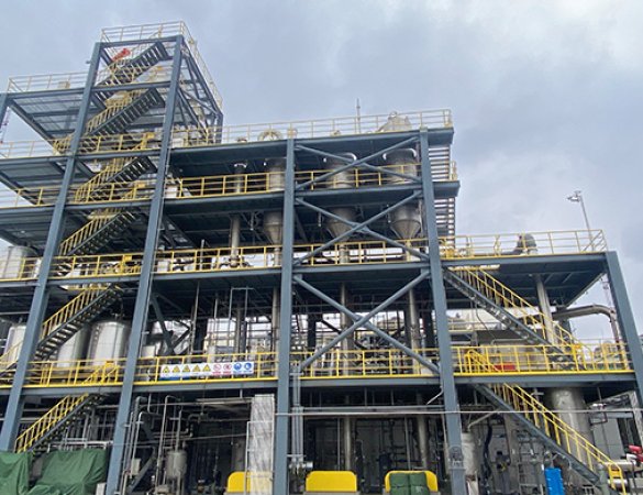 3t/h Triple-effect tubular falling film evaporator