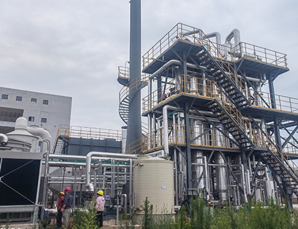 3t/h Sodium chloride, sodium sulfate Multi-effect forced circulation evaporation