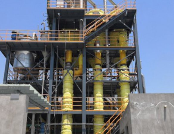 8t/h Sodium sulfate triple-effect evaporation salt separation system