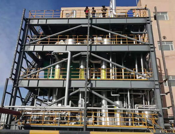 5t/h triple-effect evaporation crystallization of sodium chloride, ammonium chloride, and sodium sulfite