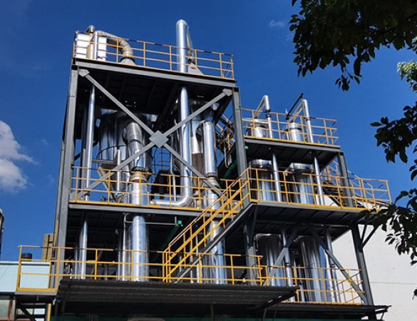 10t/h Magnesium Sulfate and Ammonium Sulfate Four-Effect Tubular Evaporation and Concentration System