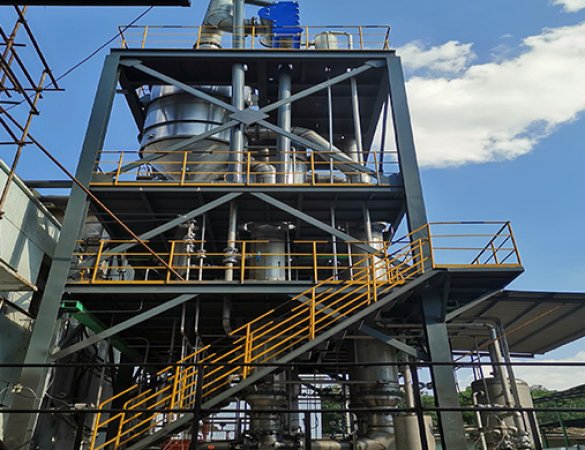 10t/h Magnesium sulfate and ammonium sulfate quadruple-effect evaporation and concentration system