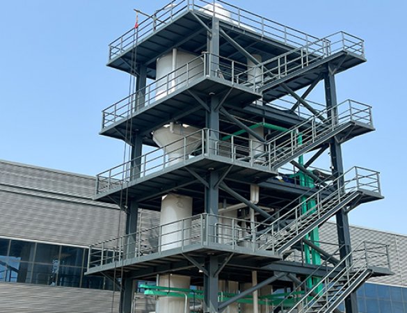 3t/h MVR tubular evaporation and concentration system