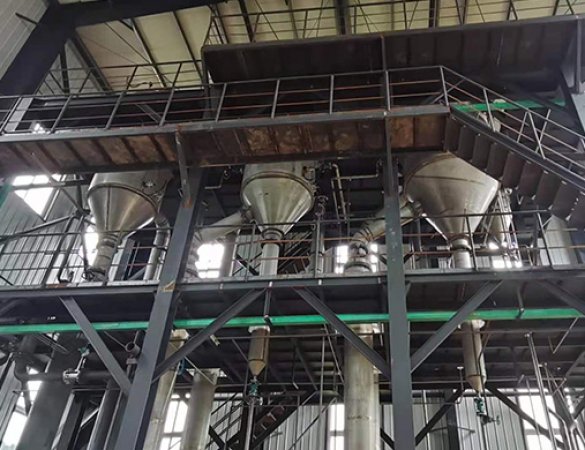 750 kg/h sodium chloride and potassium chloride double-effect evaporation crystallization