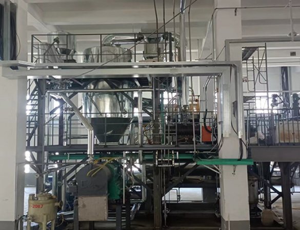 Aluminum electrolyte lithium extraction single-effect evaporator system