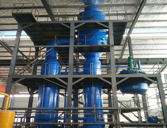 Sodium nitrate single-effect evaporator