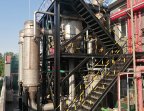 Tubular falling film double-effect evaporator