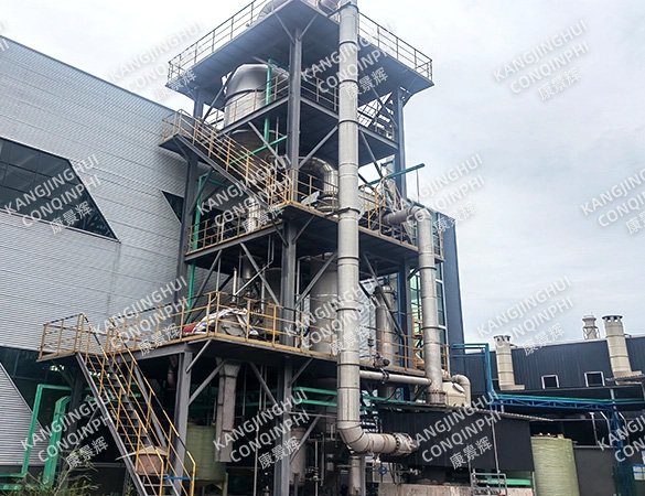 A 10t/h MVR evaporator for sodium sulfate and lithium sulfate.
