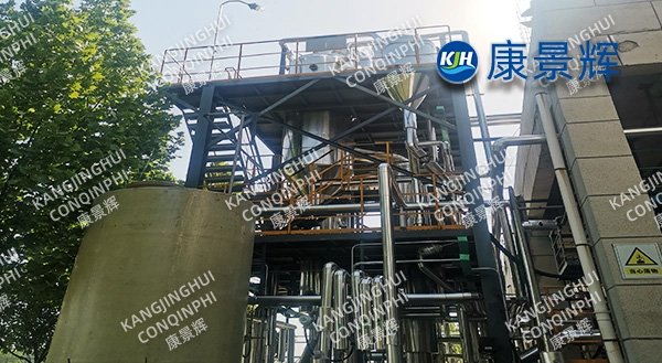 A 2t/h triple-effect evaporator for the pharmaceutical industry to process sodium chloride.